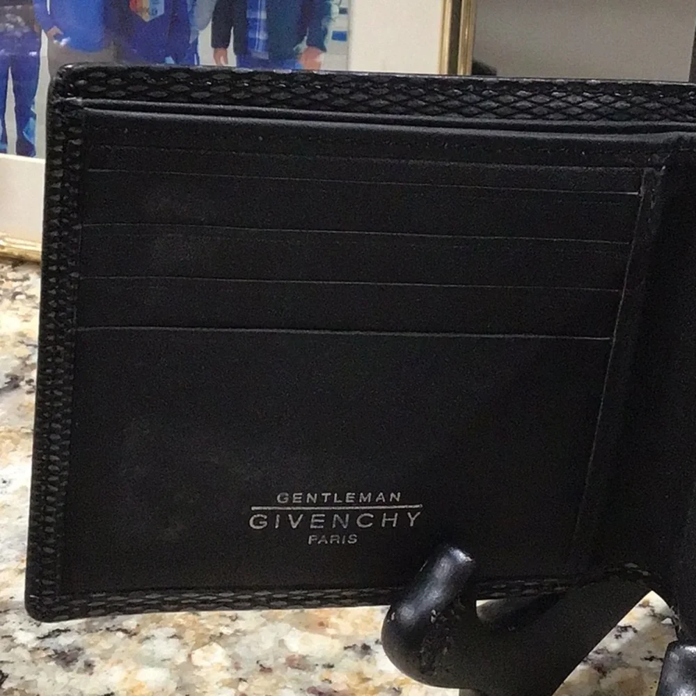 Givenchy Men’s Black Leather Bifold Wallet